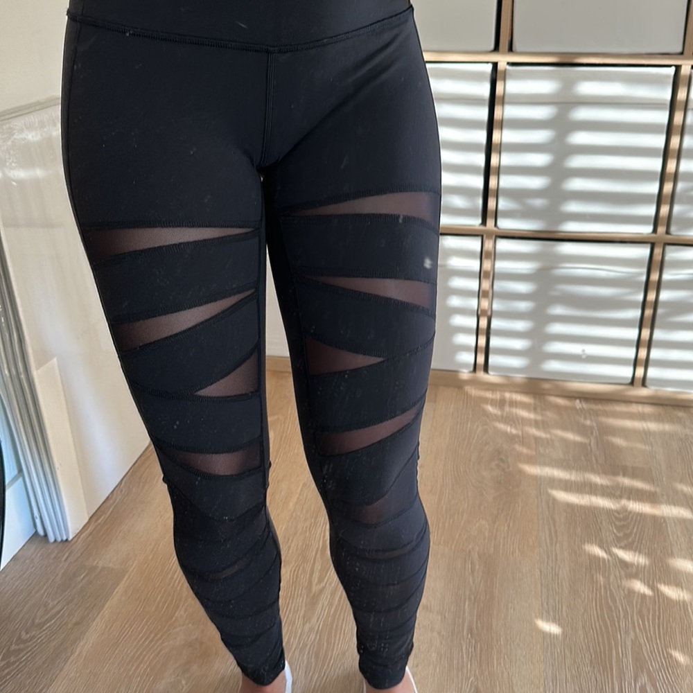 Lululemon Wunder Under Hi-Rise Tech Mesh Size 4 EUC - Picture 8 of 10